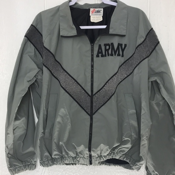 Skilcrafts Army Other - Skilcraft Army Jacket VTG Men Long Sleeve Gray Windbreaker Lined Fitness X-Small